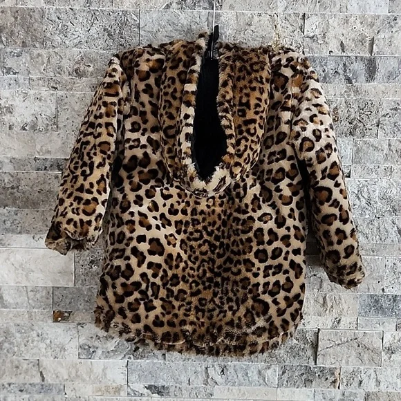 DKNY GIRLS BLACK WINTER JACKET, SIZE 5/6 DOUBLE SIDE, PRE-OWNED, ZIPPER, POCKETS - Picture 7 of 14